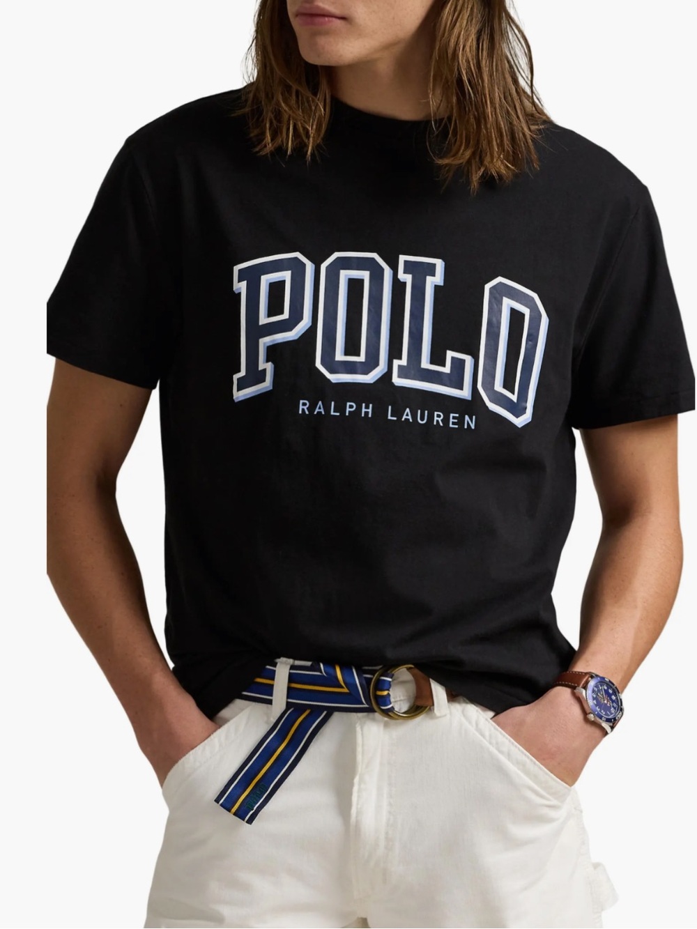 Polo by Ralph Lauren Black Short-Sleeve Graphic Tee
